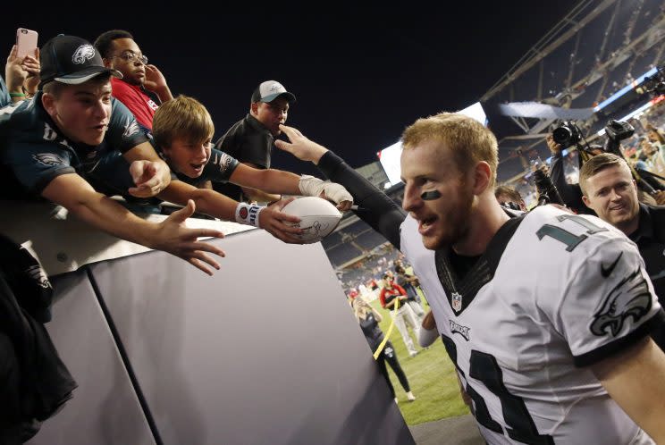 Carson Wentz's next opponent: The Pittsburgh Steelers. (AP) 