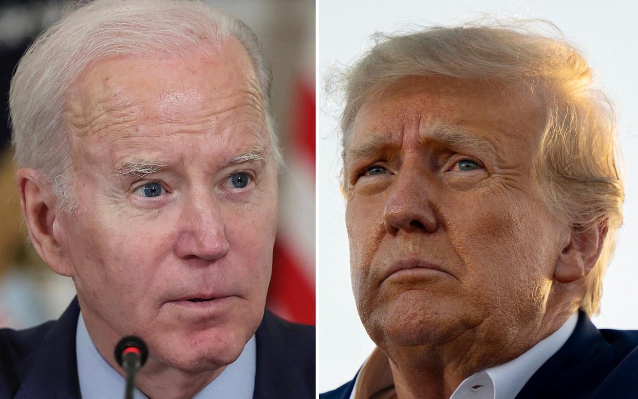 In an angry statement, Donald Trump accused Joe Biden of leading the US ‘to the very brink of World War Three’ - Kevin Dietsch/Brandon Bell/Getty Images