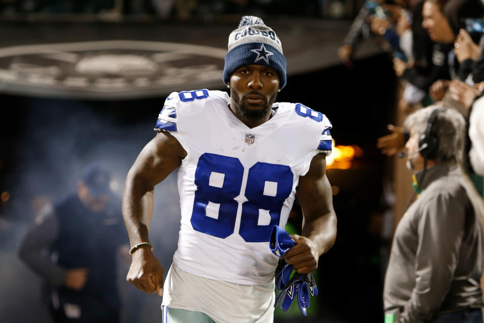 After seeing a misquoted tweet on Twitter from an interview with Cowboys vice president Stephen Jones that seemingly blamed him for Dak Prescott’s 2017 struggles, Dez Bryant fired off a series of tweets, calling out Jones, the Dallas offense and several other players. (Getty Images)