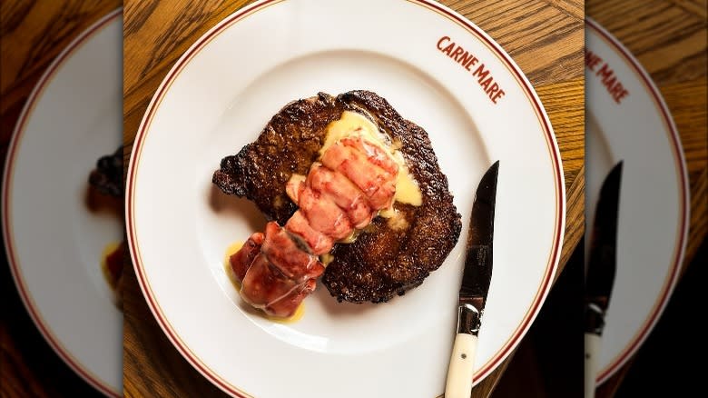 steak with lobster tail