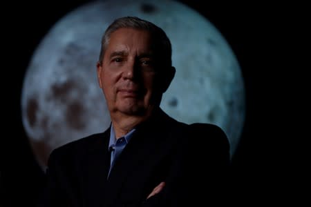 University of Colorado Boulder director of NASA/NLSI Lunar University Network for Astrophysics Research Burns stands for a portrait at the Fiske Planetarium