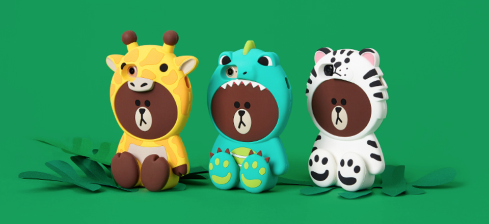 Line Friends Jungle Brown Phone Cases