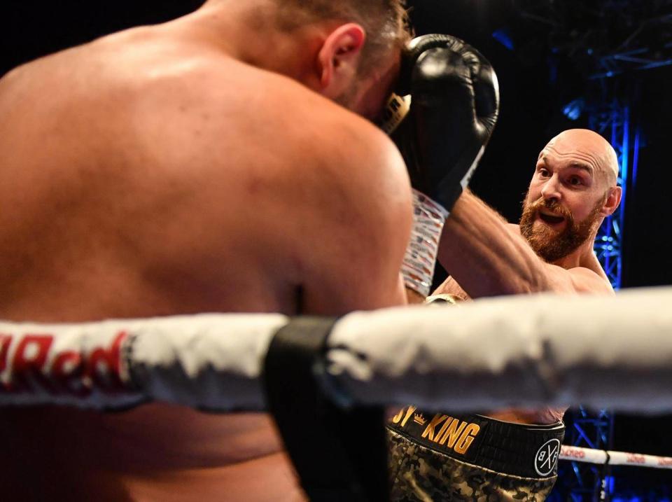 Tyson Fury is already preparing for his showdown with Deontay Wilder (Sportsfile via Getty)