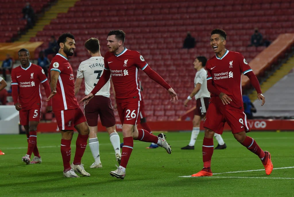 Andy Robertson scored Liverpool's second goal (Liverpool FC via Getty Images)