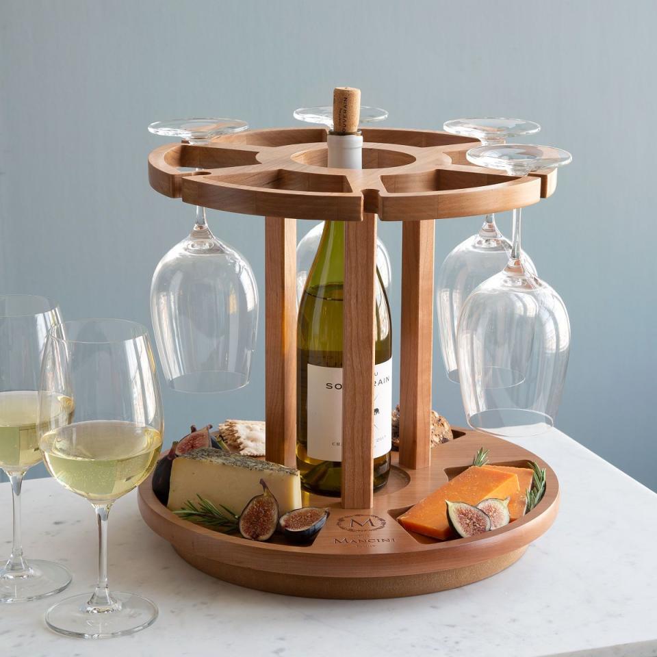 1) Personalized Wine & Cheese Carousel