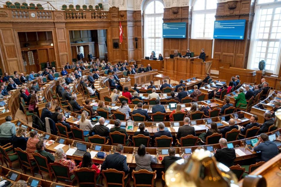 Le parlement danois, le Folketing, à Copenhague, le 28 février 2023. - Liselotte Sabroe / Ritzau Scanpix / AFP