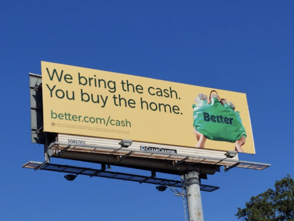 A Better billboard, provided by the company. 