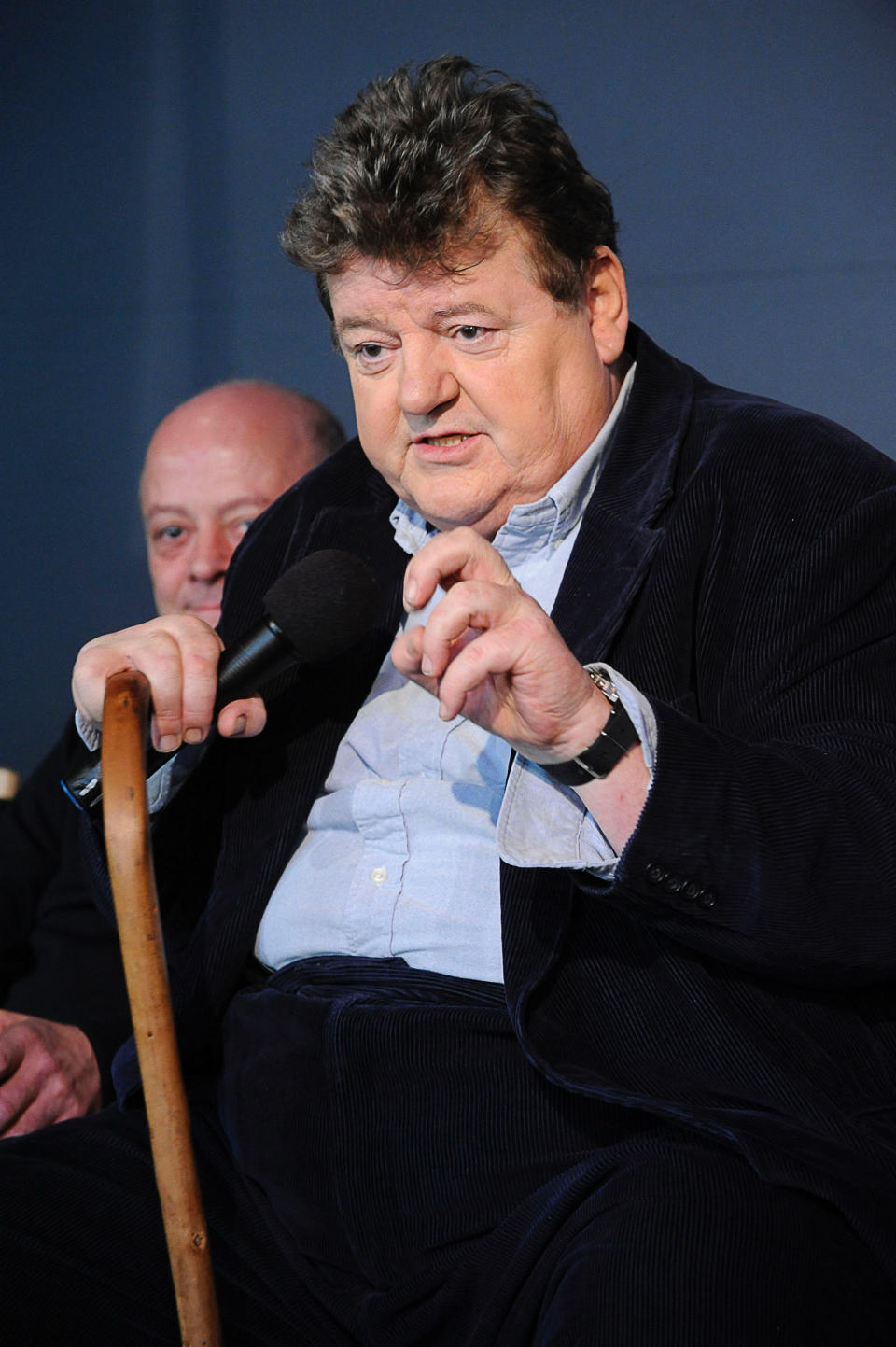 Schon 2011 war Robbie Coltrane auf einen Gehstock angewiesen. (Bild: Getty Images)