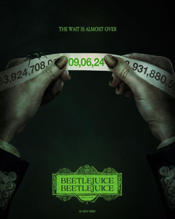 Póster oficial de 'Beetlejuice Beetlejuice'. (Fuente: IMDb)