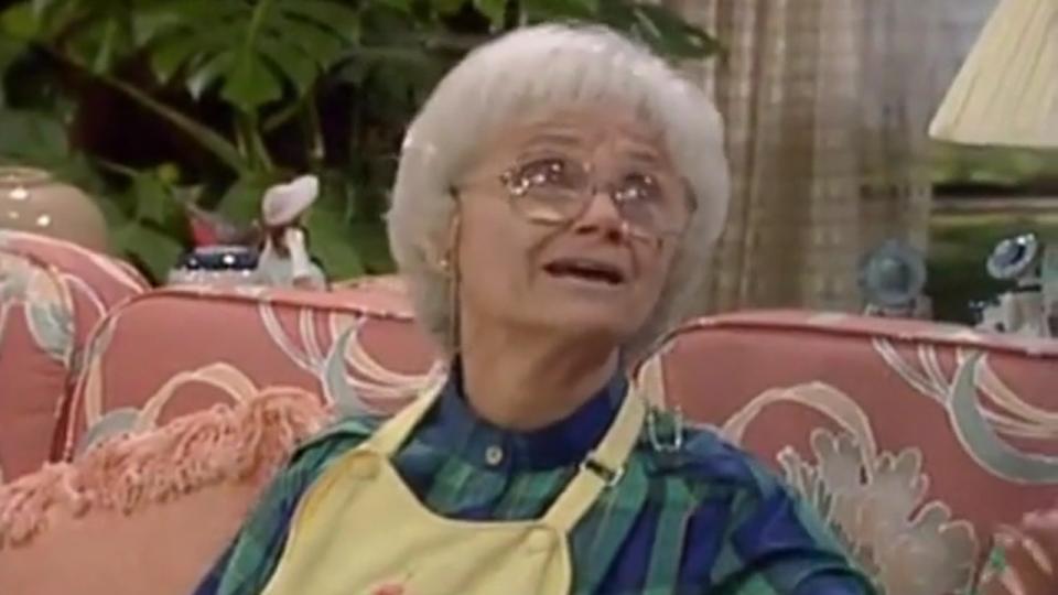 Estelle Getty as Sophia Petrillo in The Golden Girls episode 