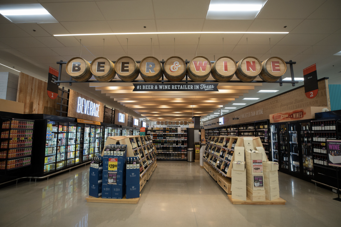 H-E-B is the No. 1 beer and wine retailer in Texas.