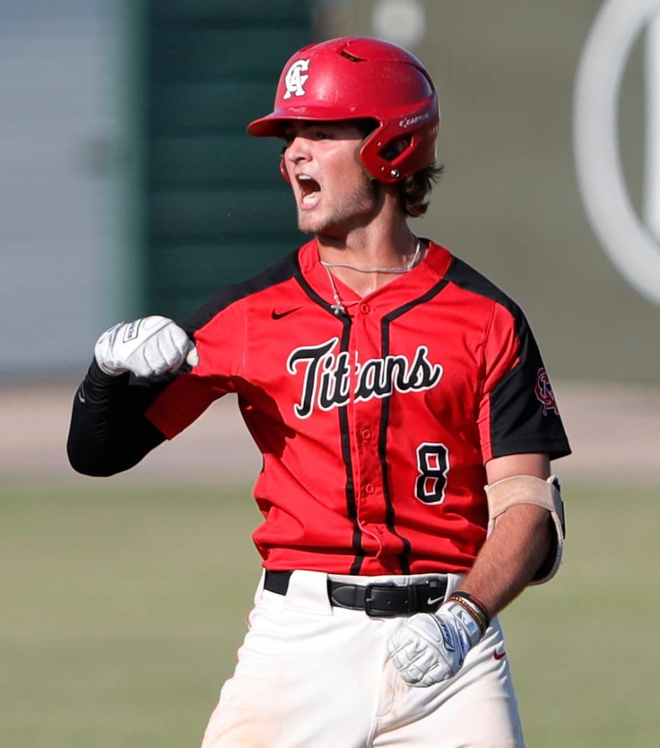 Former Carl Albert catcher Houston Russell announced his commitment to Oklahoma.