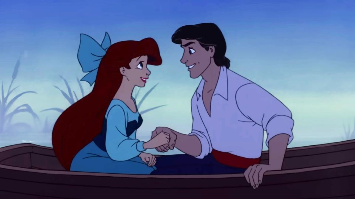 Ariel and Eric's First Kiss