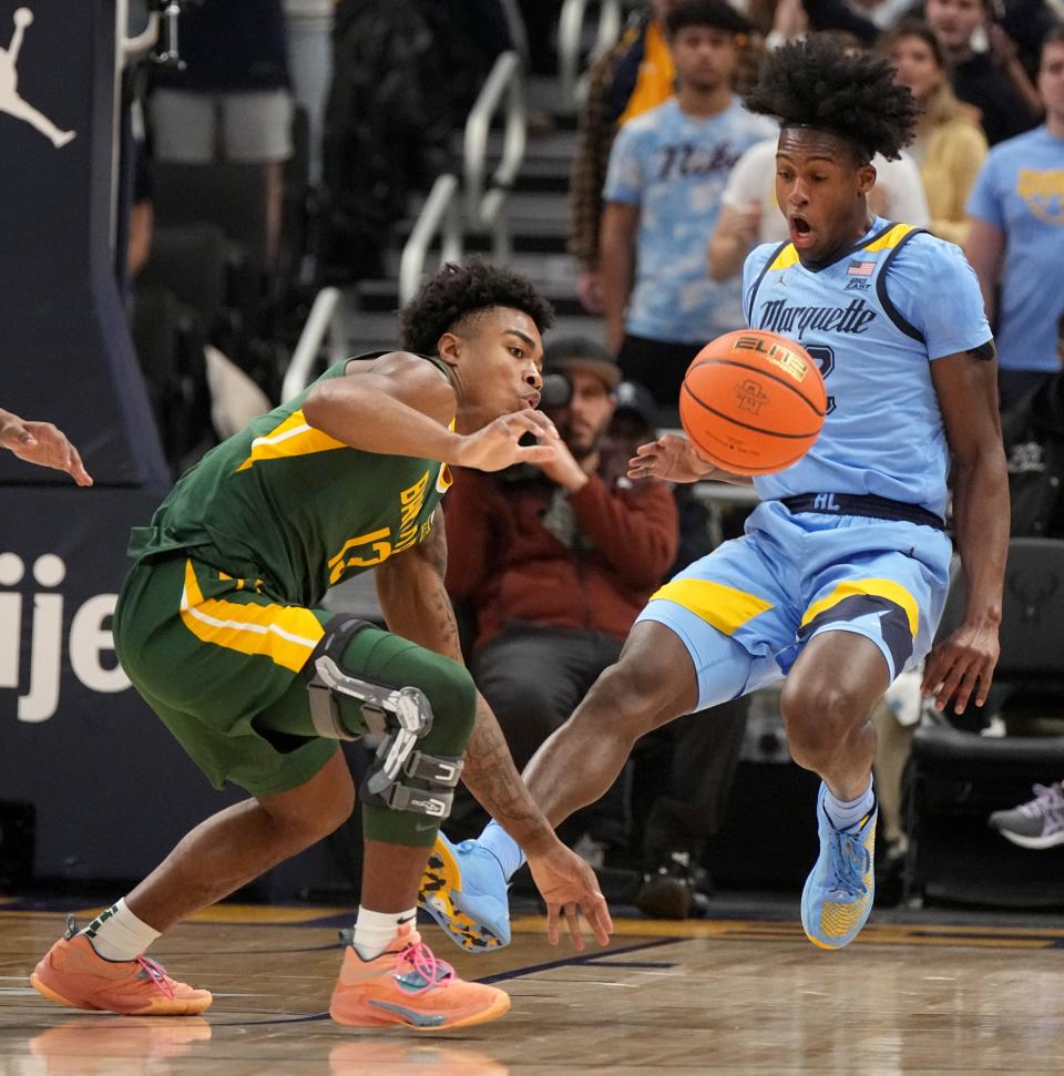 Marquette's Olivier-Maxence Prosper is known for his defensive versatility.