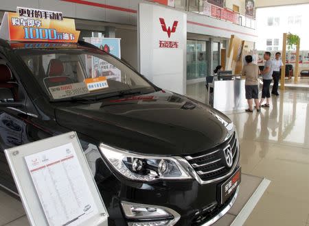 A Baojun 560 car is seen at a dealership in Linyi, Shandong province, China, July 7, 2016. REUTERS/Norihiko Shirouzu/File Photo