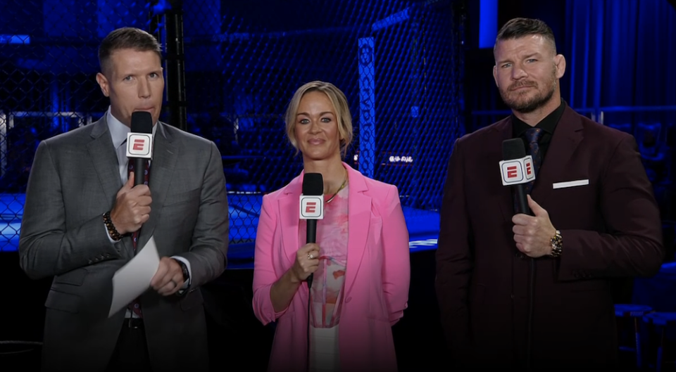 Brendan Fitzgerald, Laura Sanko, Michael Bisping