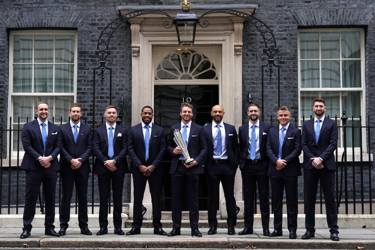 Some of England’s T20 World Cup-winning squad visited Downing Street (Kirsty O’Connor/PA) (PA Wire)