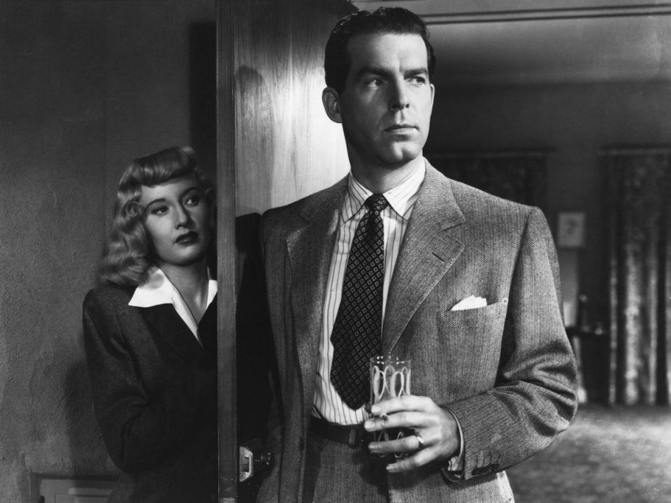 Double Indemnity (1944): If we have learned anything from film noir, it is that murder pacts never work out well for both parties. That’s certainly the lesson when Fred MacMurray’s infatuated salesman offers life insurance to Barbara Stanwyck’s femme fatale Phyllis against her unloved husband. The scheme gives way to a riveting stew of suspicion and paranoia, with Stanwyck’s ruthless determination warping MacMurray’s Neff out of all recognition as director Billy Wilder tightens the screws. HO (Rex Features)