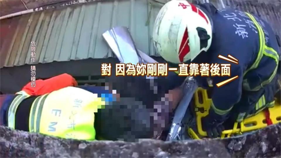 女兒賊！47歲女攀樓至母親家偷竊　踩破雨遮卡住被逮