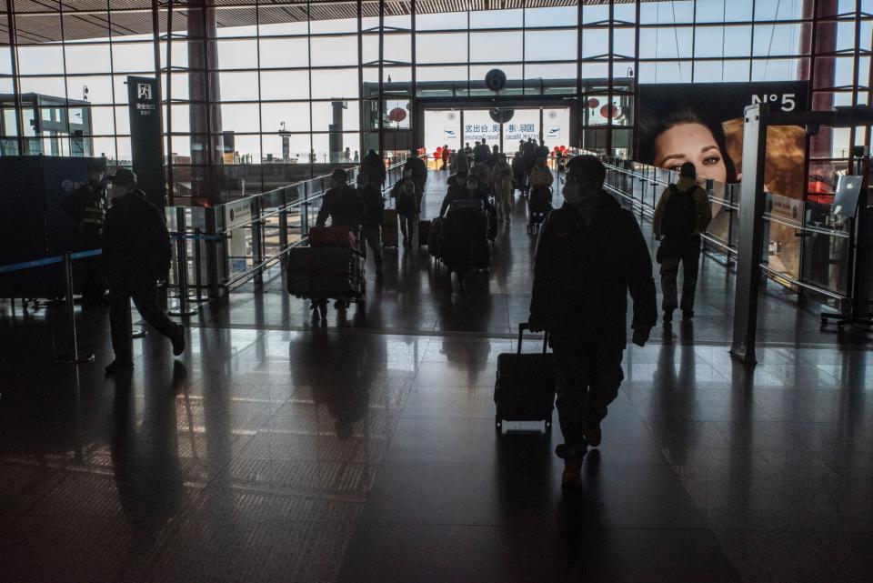 Beijing Capital International Airport in Beijing, China, on Friday, Dec. 30, 2022. China could see as many as 25,000 deaths a day from Covid-19 later in January, casting a shadow over the start of the first Lunar New Year festivities without pandemic restrictions. (Photo: Bloomberg)