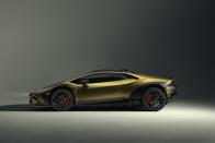 <p>Loads will be limited to a modest 66 pounds—meaning no roof tents—but Lamborghini thinks owners will want to take skis or lightweight bicycles along for the ride.</p>