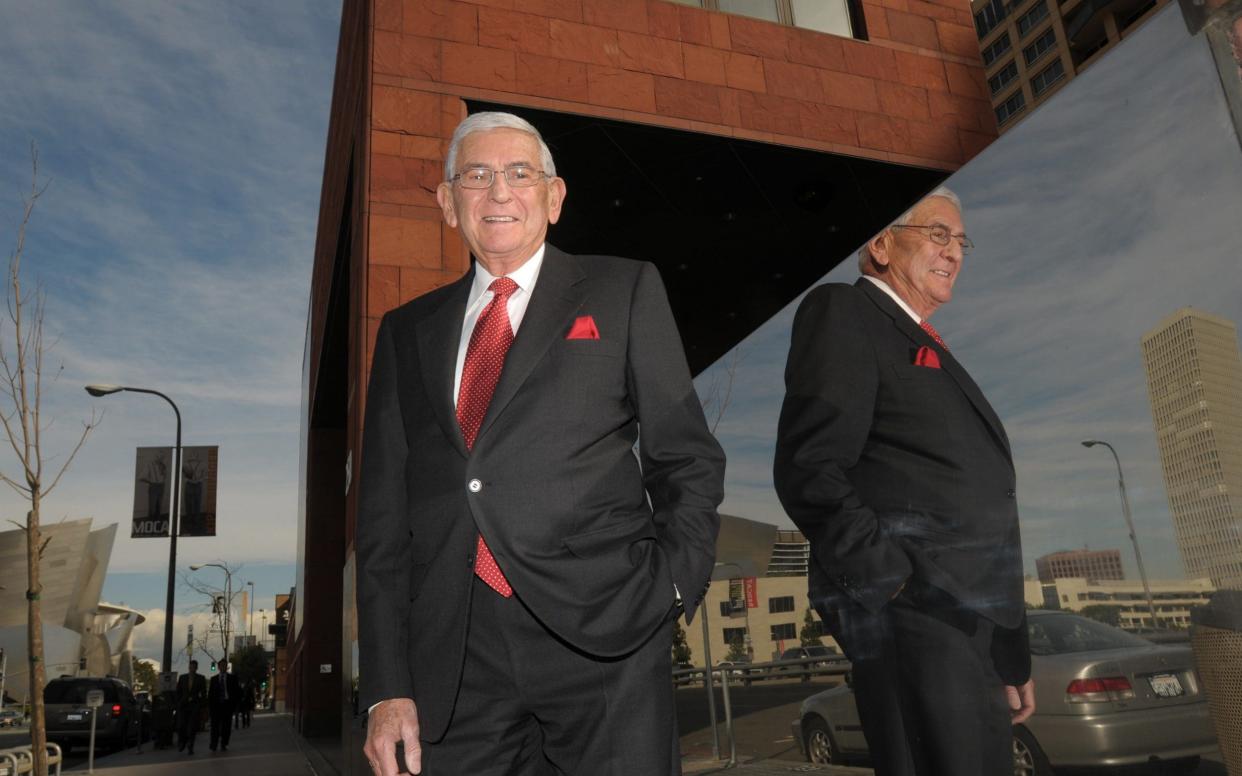 Eli Broad outside MOCA, the first contemporary art museum in LA, of which he was founding chairman - Axel Koester/Corbis via Getty Images