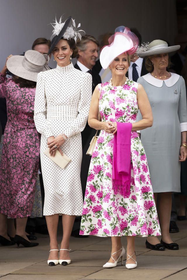 Princess Kate Looks Radiant in White Polka Dot Dress While