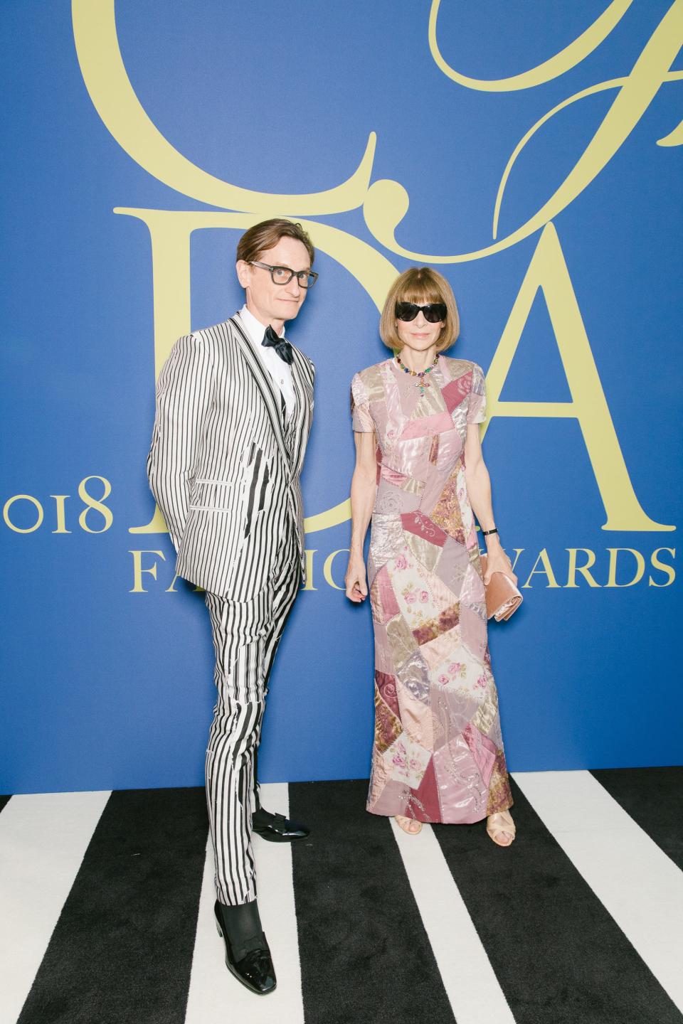 <em>Vogue's</em> Hamish Bowles and Anna Wintour