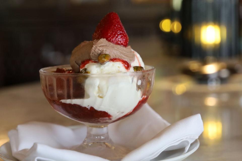 Le Cavalier will feature a mascarpone ice cream sundae this summer.