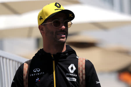 FILE PHOTO: Formula One F1 - Azerbaijan Grand Prix - Baku City Circuit, Baku, Azerbaijan - April 27, 2019 Renault's Daniel Ricciardo REUTERS/Anton Vaganov/File Photo