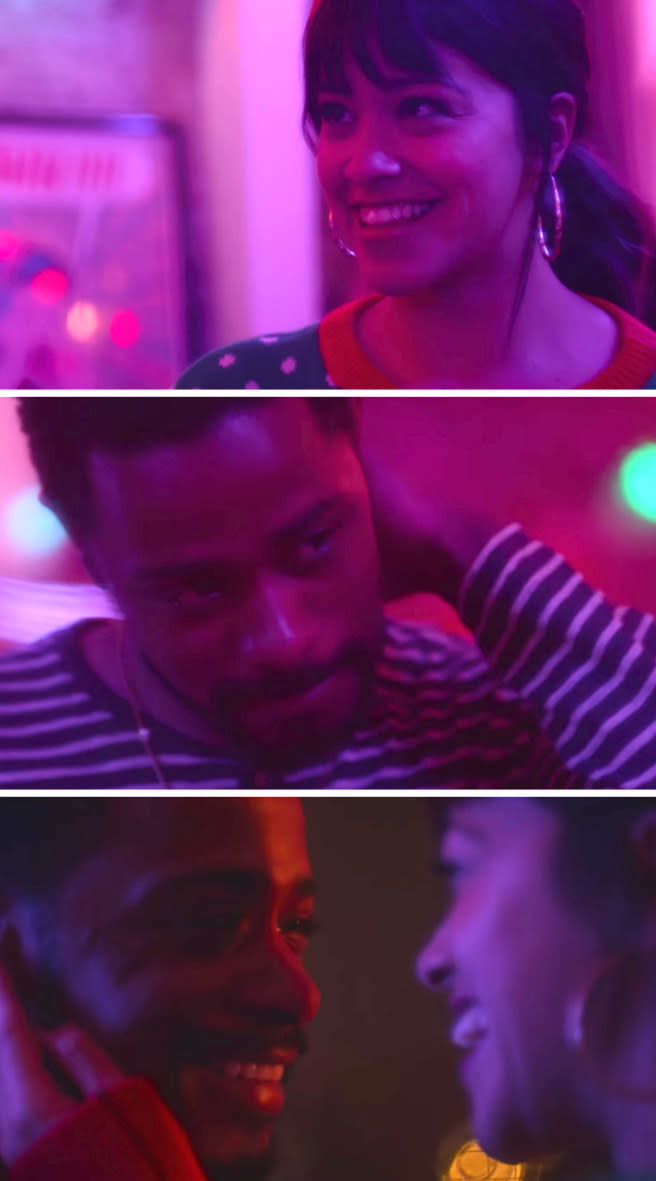 Gina Rodriguez and LaKeith Stanfield in "Someone Great"