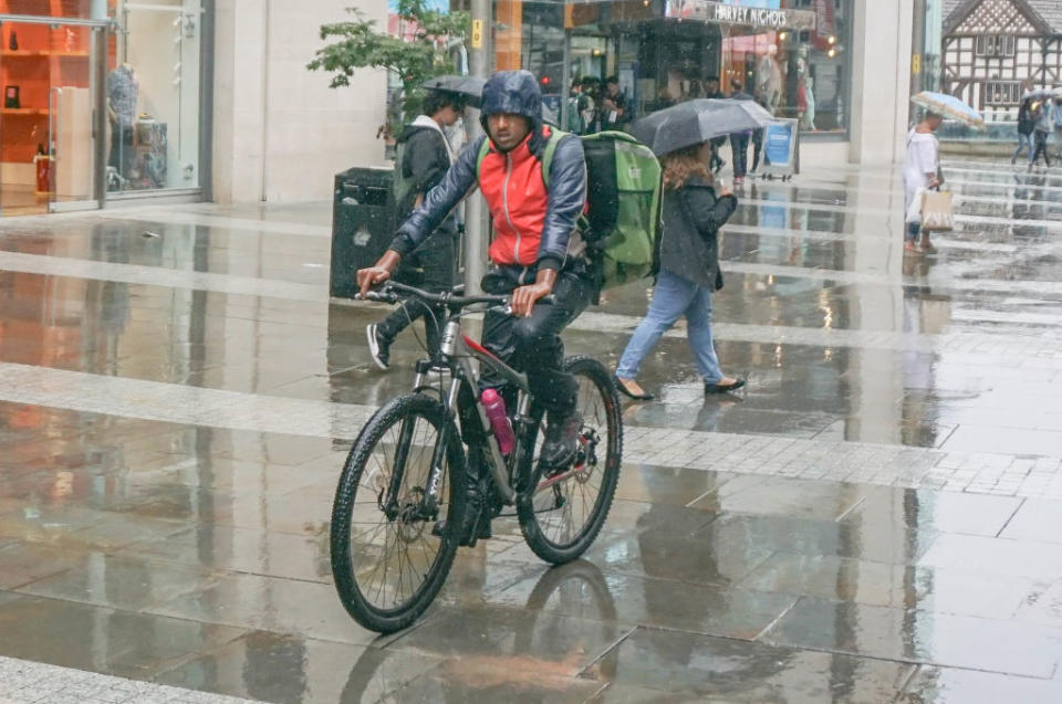 Heavy rain hits the UK