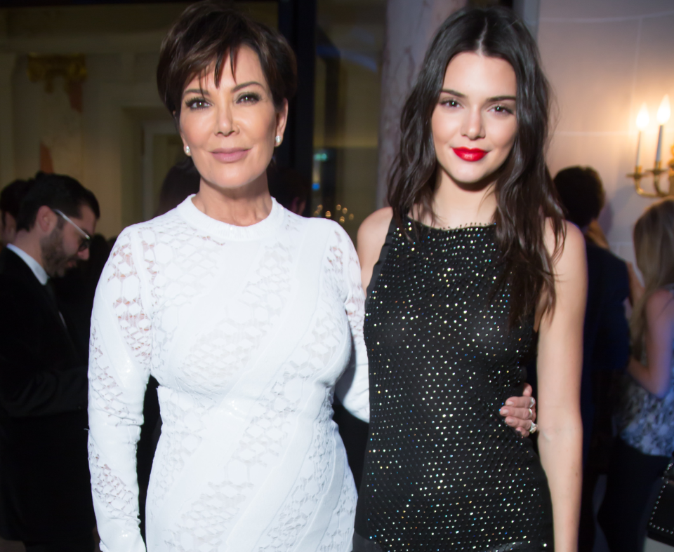 Scorpios Kris Jenner and Kendall Jenner at Paris Fashion Week