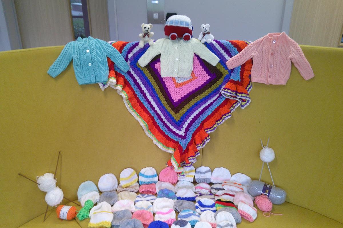 Items knitted by women at the Lilias Centre, Glasgow <i>(Image: Scottish Prison Service)</i>