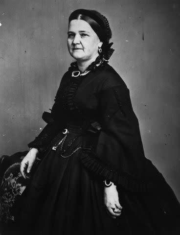 <p>Mathew Brady/MPI/Getty</p> Mary Todd Lincoln