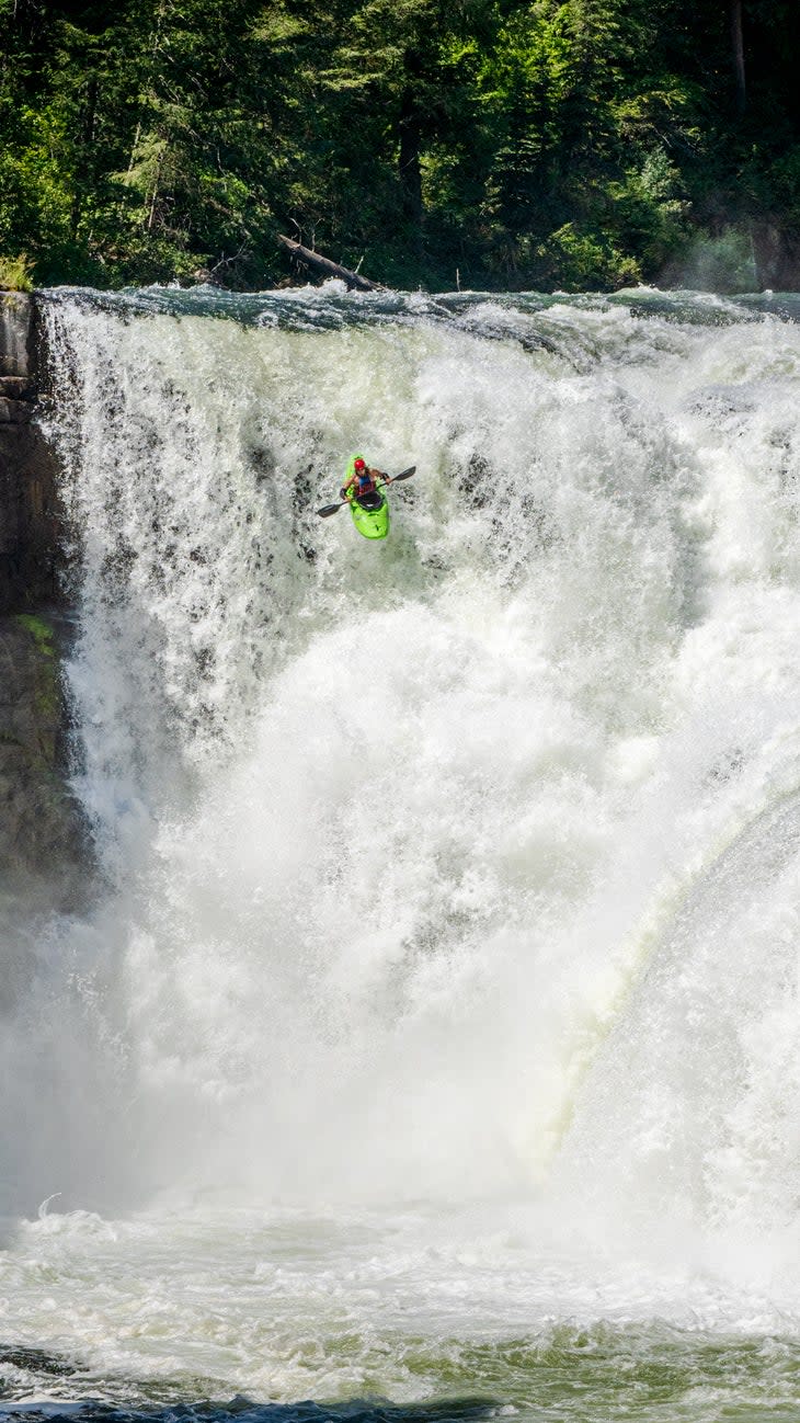 <span class="article__caption">Tagert Mueller takes the big drop at Lower Mesa Falls. </span> (Photo: Jake Burchmore)