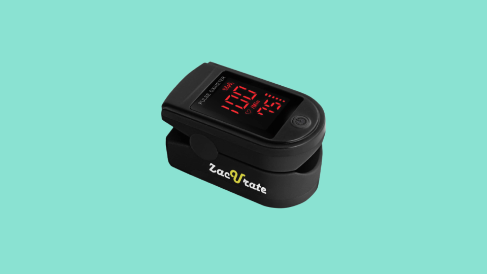 A pulse oximeter is a helpful tool to have on hand, as both COVID-19 and RSV are associated with low oxygen levels.