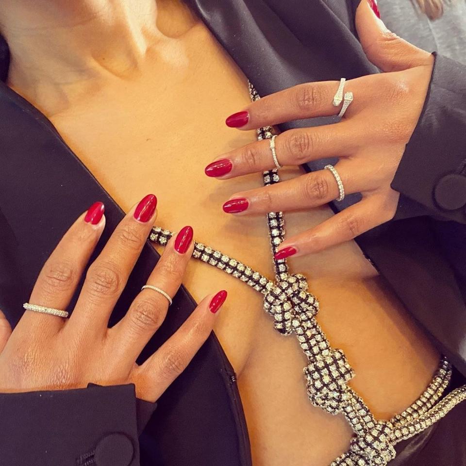 Kerry Washington's Striking Red Nails