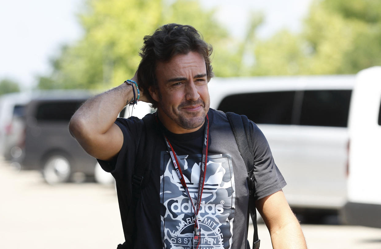 Motor racing - Formula One F1 - Hungarian Grand Prix - Hungaroring, Budapest, Hungary - July 28, 2022 Alpine's Fernando Alonso ahead of the Grand Prix REUTERS/Lisa Leutner