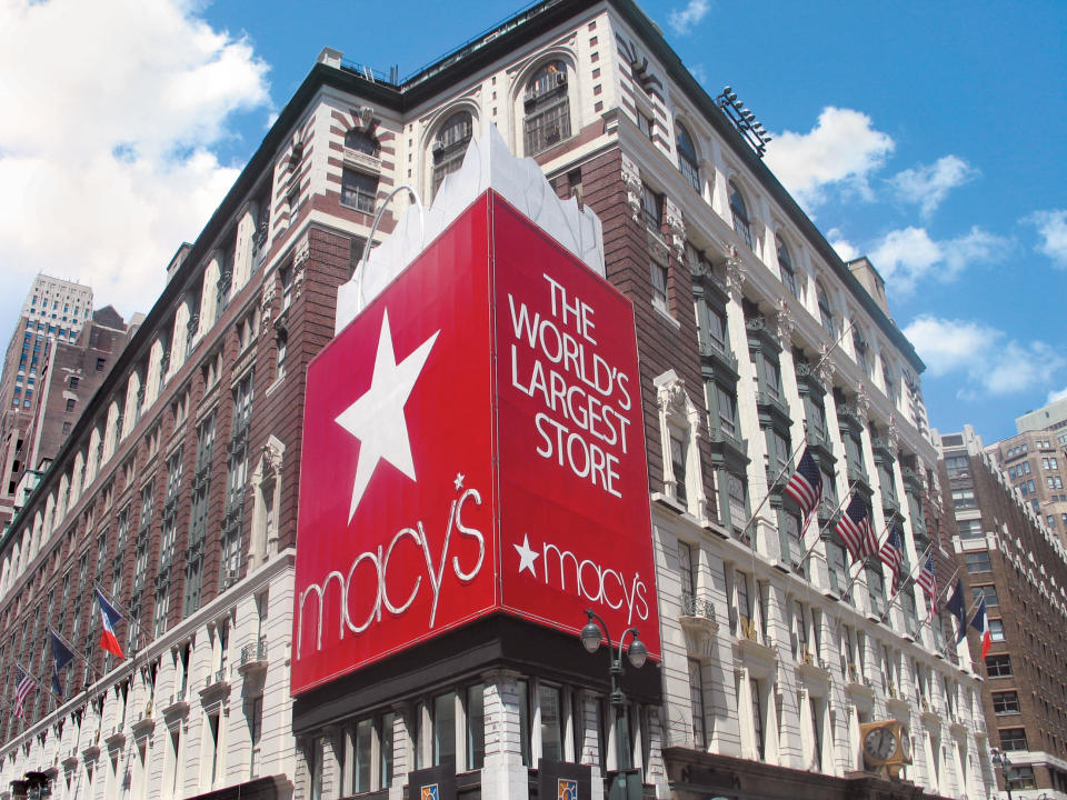 The exterior of the Macy's Herald Square flagship store