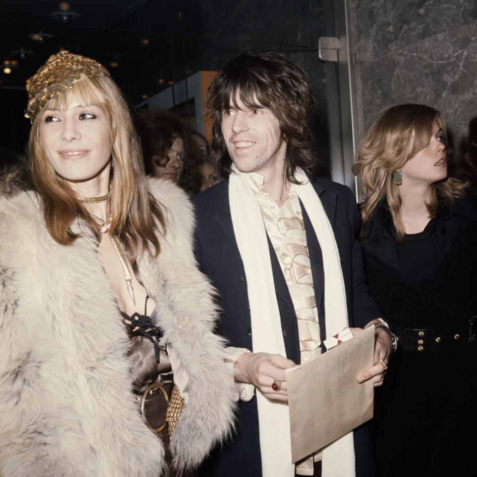 Pallenberg attending the premiere of 'Performance', circa 1970, with Keith Richards - Credit: Hulton Archive/Keystone