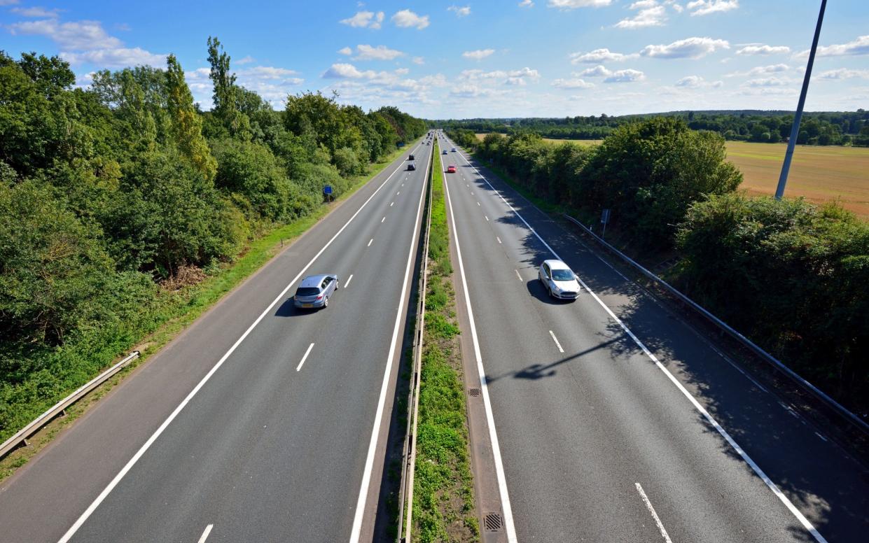 Motorway from above