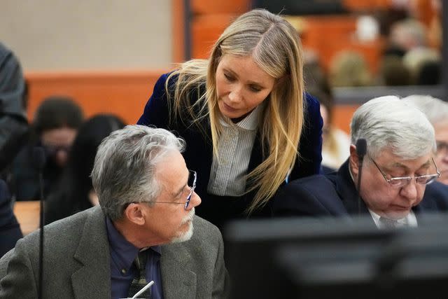 <p>Rick Bowmer-Pool/Getty</p> Gwyneth Paltrow at the end of her trial