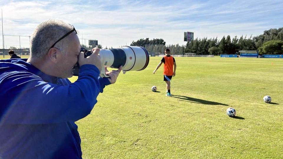 La Alpha 9 iii se presentó en el predio de la AFA en Ezeiza.