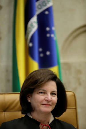 Brazil's Prosecutor General Raquel Dodge looks on during a session of the Supreme Court to decide the fate of a second accusation against the President in Brasilia, Brazil September 20, 2017. REUTERS/Ueslei Marcelino