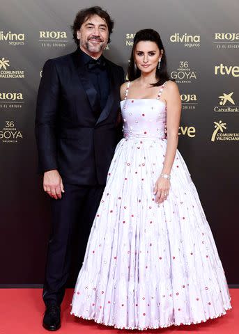 <p>Carlos Alvarez/Getty</p> Javier Bardem and Penélope Cruz in 2022