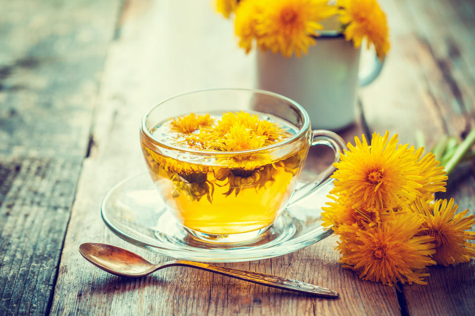 A cup of dandelion tea