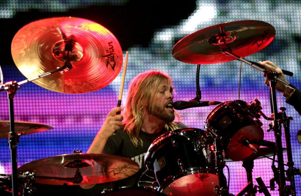 Foo Fighters drummer Taylor Hawkins received three posthumous Grammys (PA Wire)