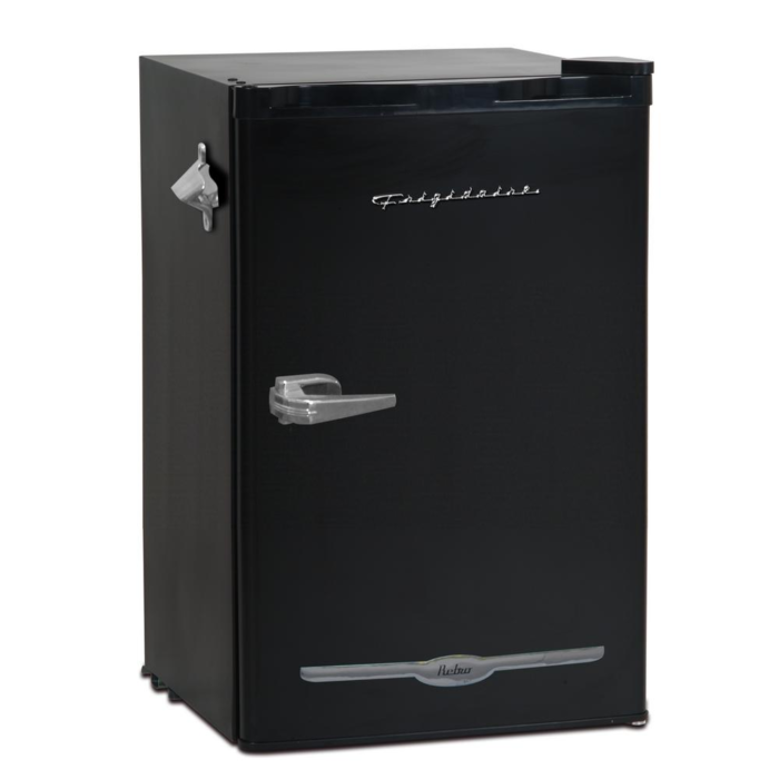 Black Retro Mini Refrigerator