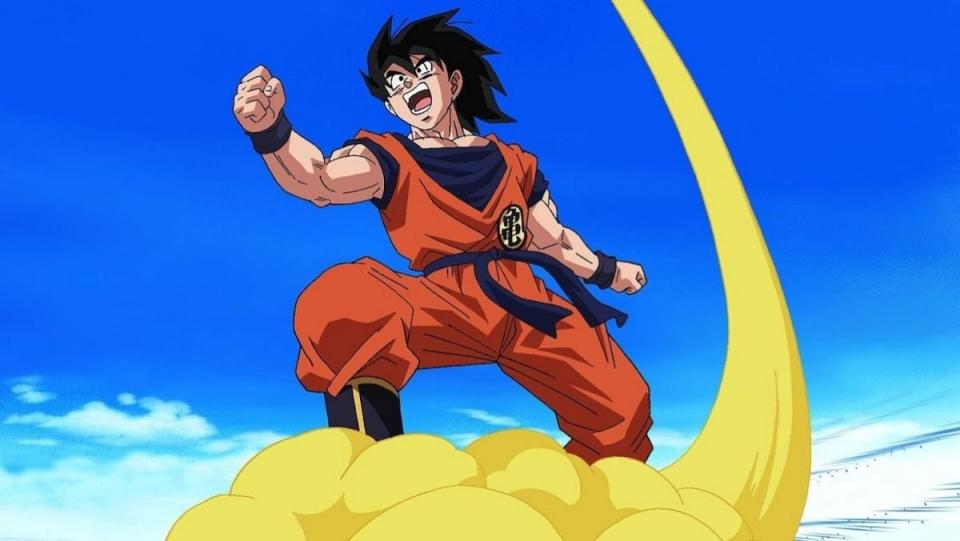Dragon Ball Z Kai Goku image of him in the sky 